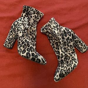 A New Day velvet leopard boots